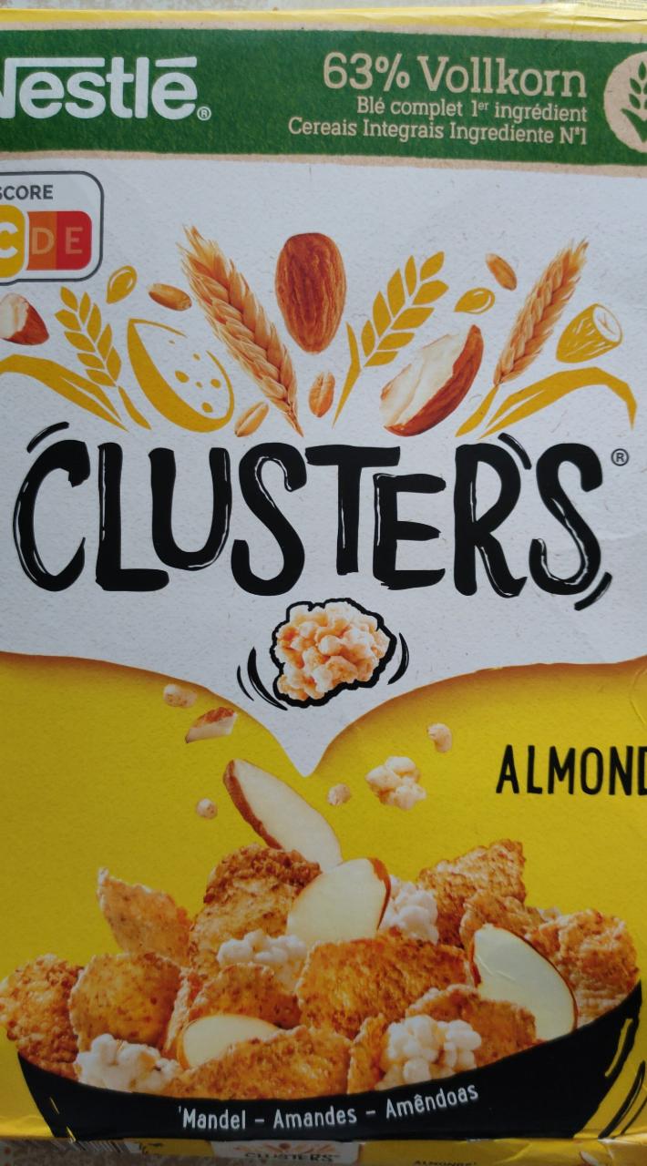 Фото - Пластівці цільнозернові мигдальні Clusters Almond Nestle
