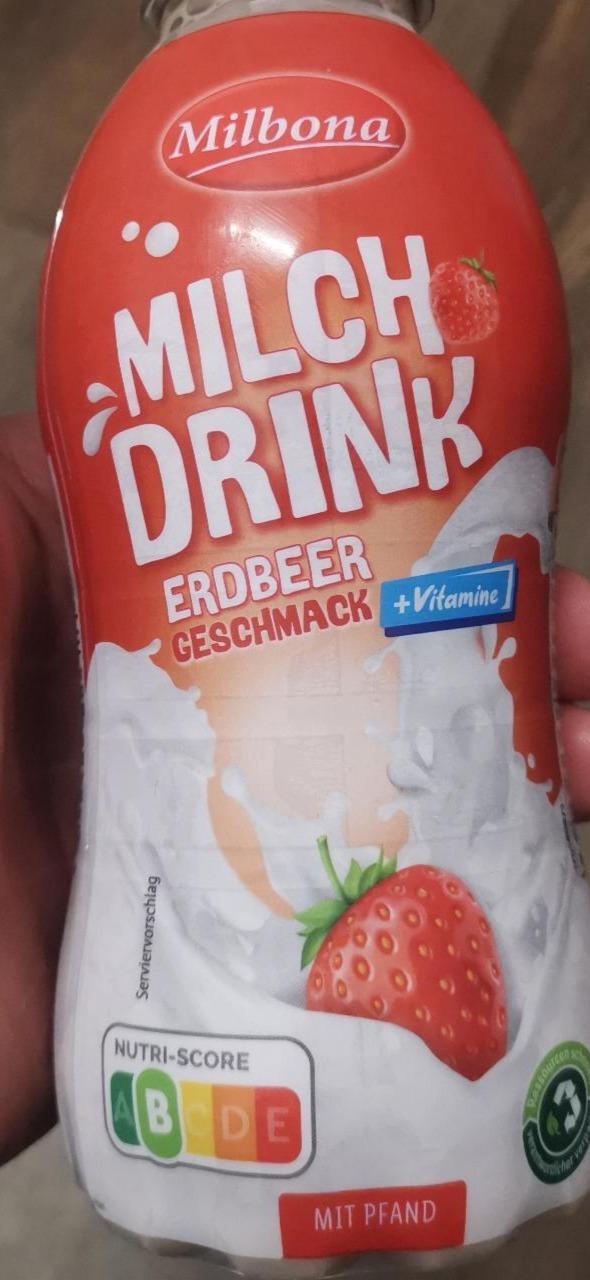 Фото - Напій молочний полуничний Milch Drink Milbona