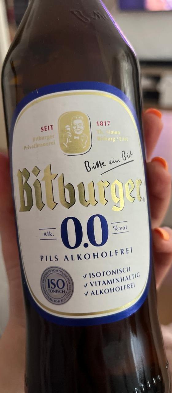 Фото - Bitburger 0,0% Pils Alkoholfrei
