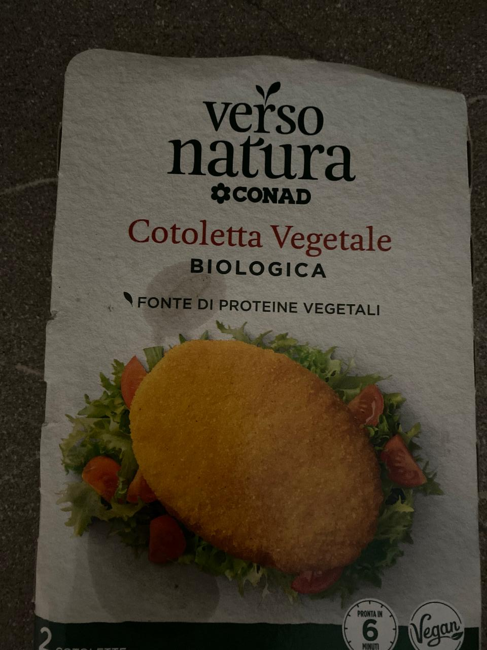 Фото - Cotoletta vegetale biologica Verso natura Conad