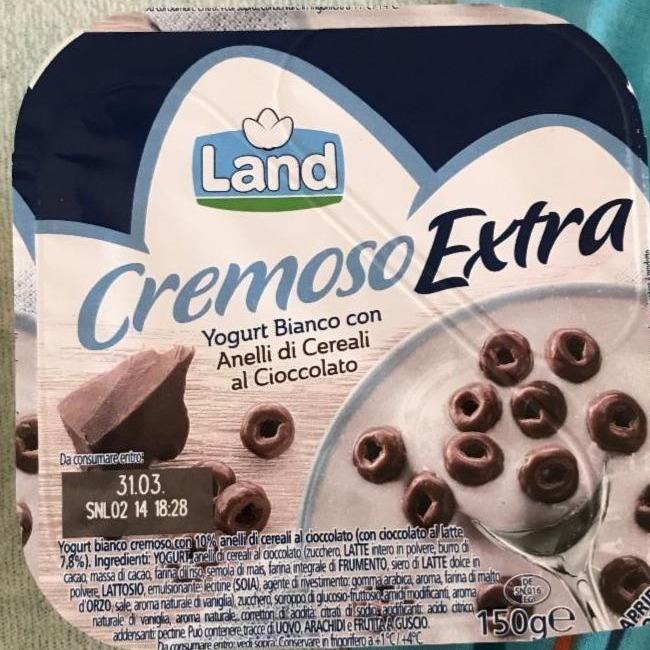 Фото - Йогурт з шоколадними кільцями пластівцями Cremoso Extra Land