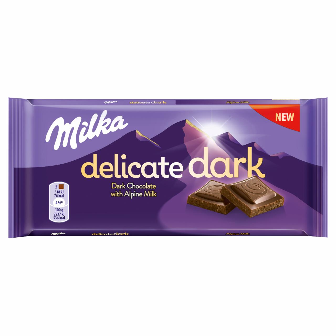 Фото - Шоколад чорний з альпійського молока Alpine Milk Chocolate Milka