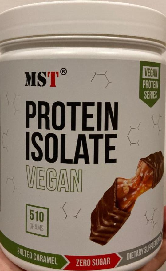 Фото - Протеїн Protein Isolate VEGAN Солона карамель і горох MST