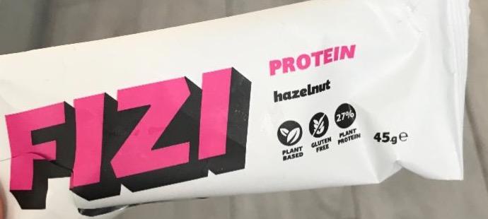 Фото - Батончик протеїновий фундук Protein Hazelnut Fizi