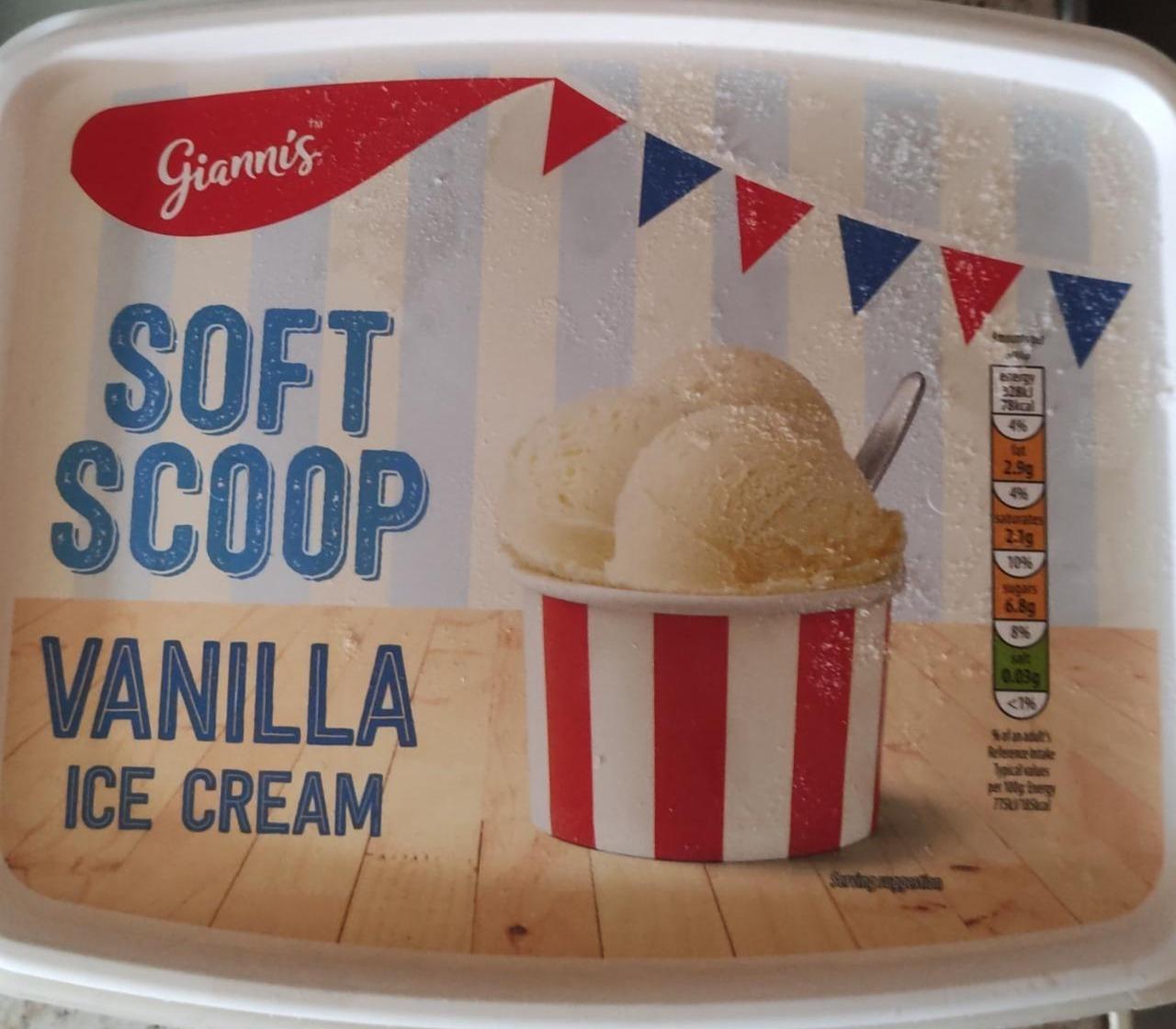 Фото - Морозиво ванільне Soft Scoop Gianni's