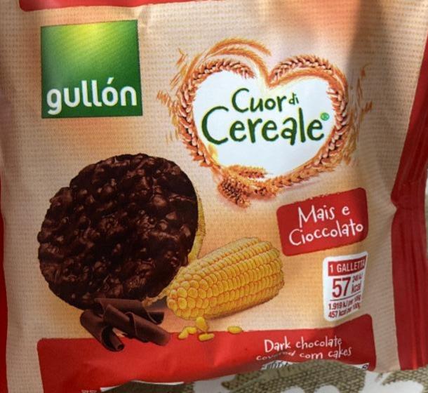 Фото - Хлібець кукурудзяний з шоколадом Cuor Cereale Gullon