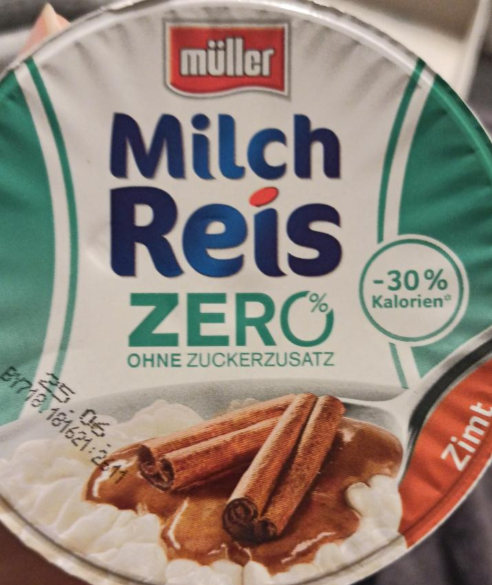 Фото - Десерт молочний рисовий без цукру Milch Reis Zero Zimt Müller
