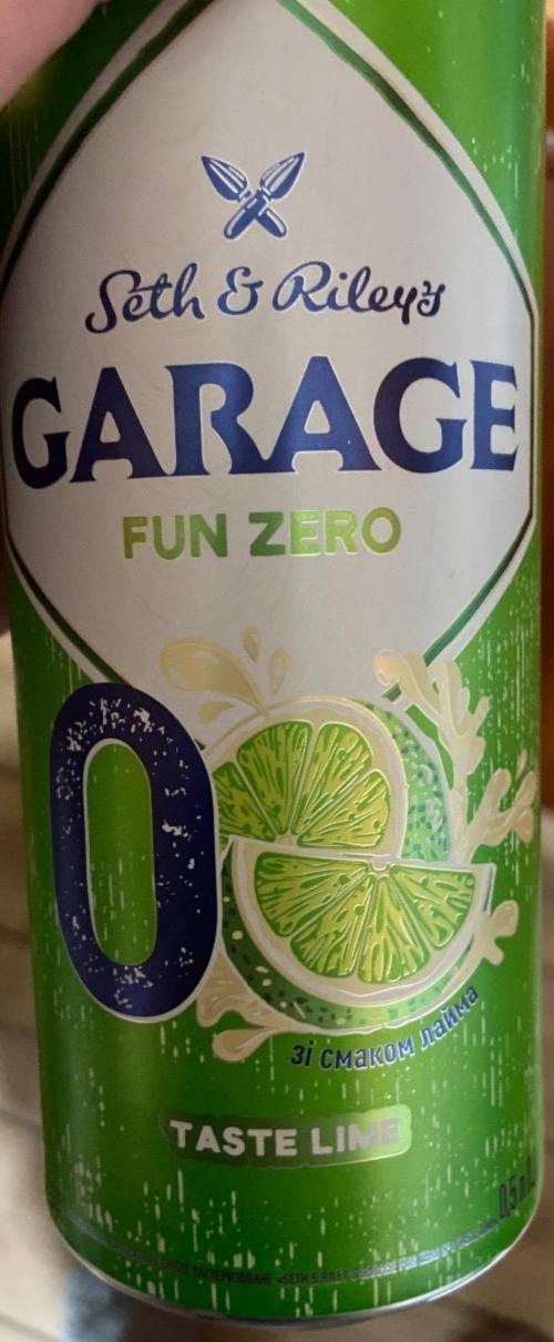 Фото - Пиво спеціальне 0.5% світле пастеризоване Lime Fun Zero Seth&Riley's Garage