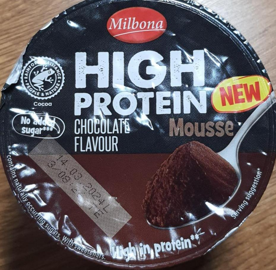 Фото - High protein Chocolate flavour Mousse Milbona