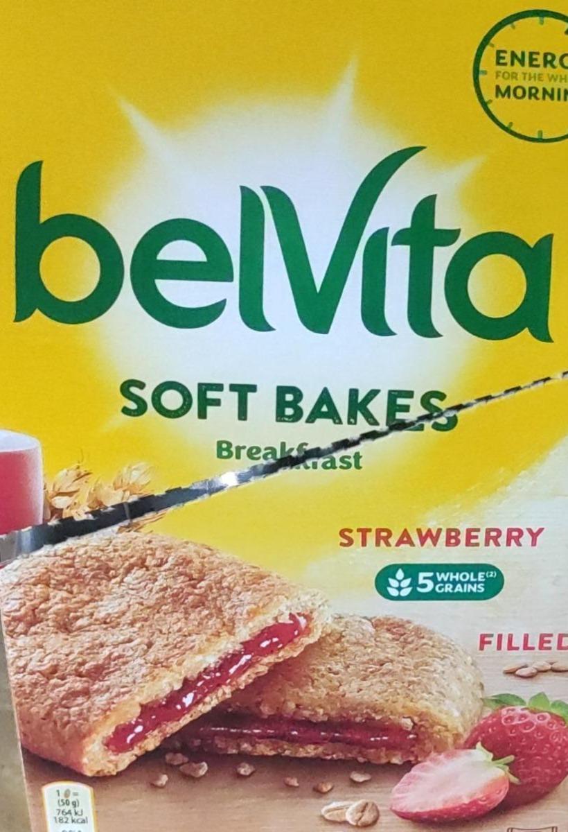 Фото - Печиво SOFT BEKES з полуничною начинкою Belvita