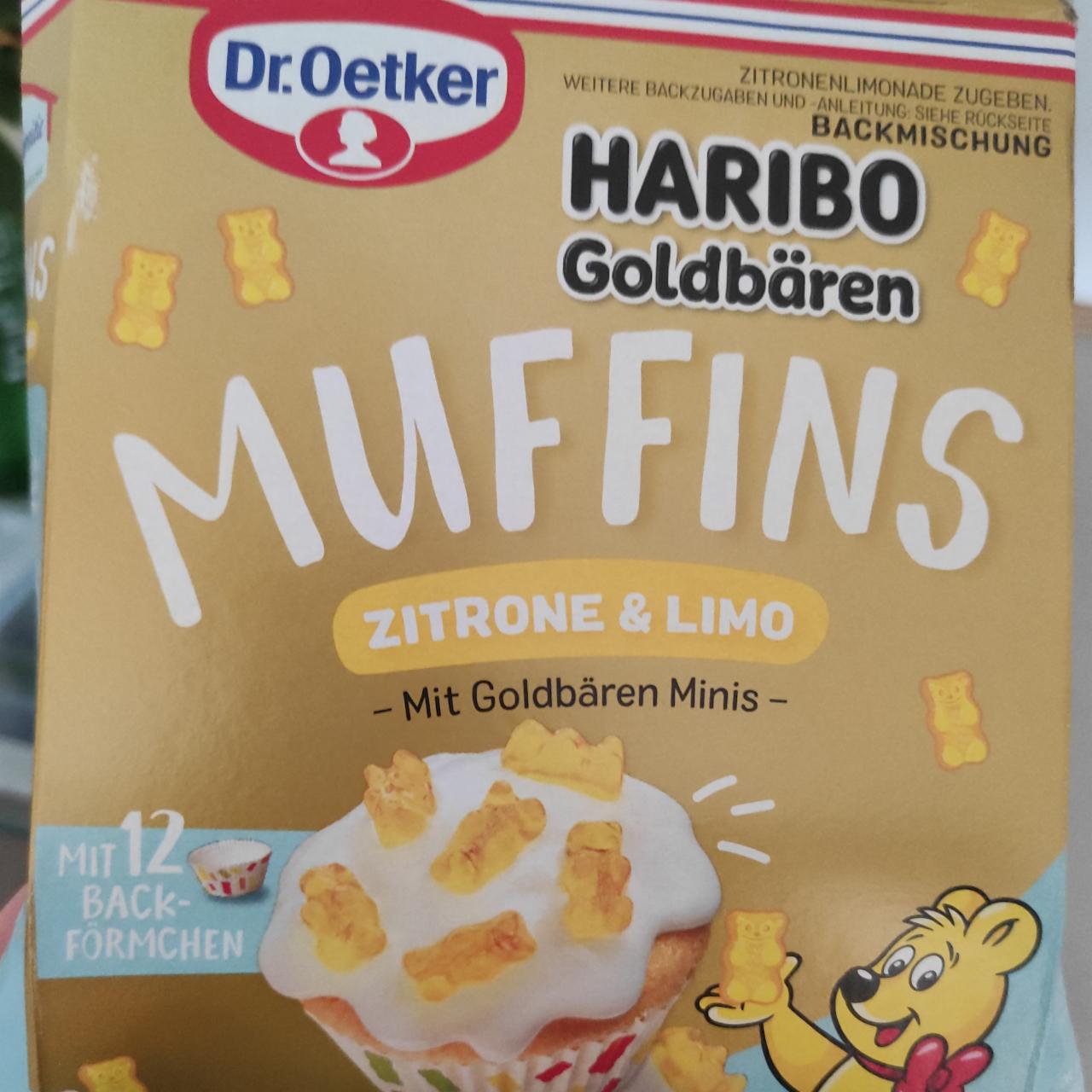 Фото - Haribo Goldbären Muffins Zitrone & Limo Dr. Oetker