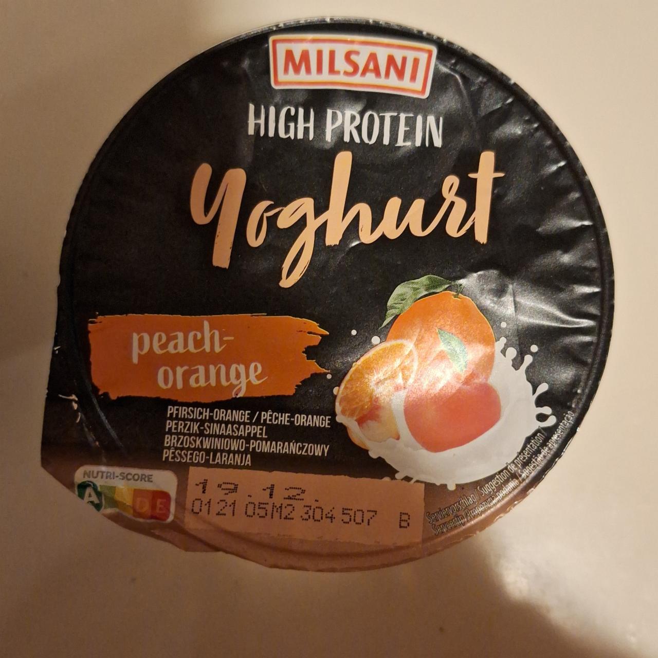 Фото - High Protein Yoghurt Peach-Orange Milsani