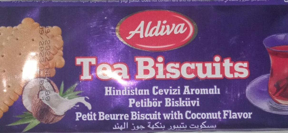 Фото - Печиво чайне зі смаком кокосу Tea Biscuits Aldiva