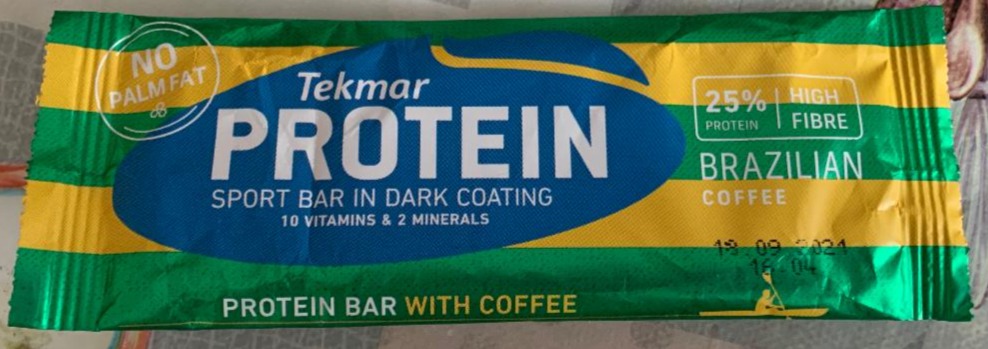 Фото - Protein sport bar in dark coating Brazilian coffee Tekmar