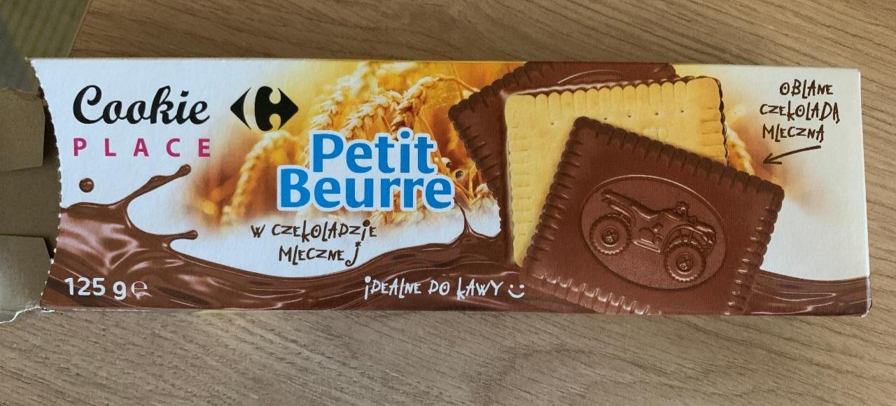 Фото - Печиво в молочному шоколаді Cookie Place Petit Beurre Carrefour