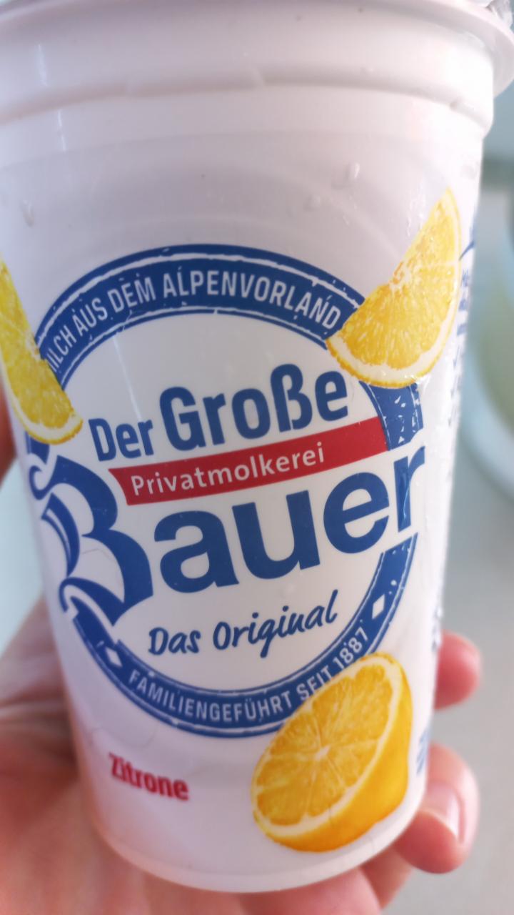 Фото - Йогурт 3.1% з наповнювачем лимон Zitrone Bauer