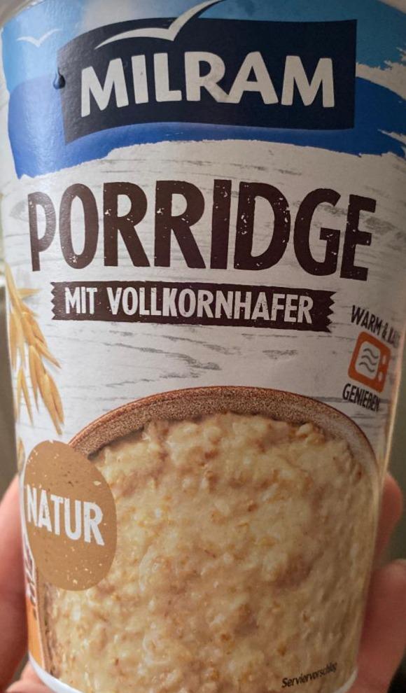 Фото - Porridge mit Vollkornhafer Natur Milram