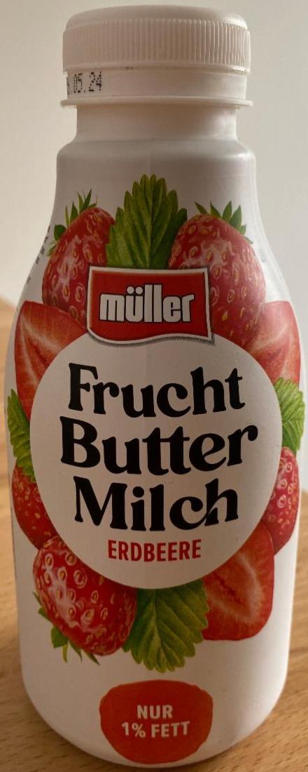 Фото - Frucht Butter Milch erdbeere 1% fett Müller