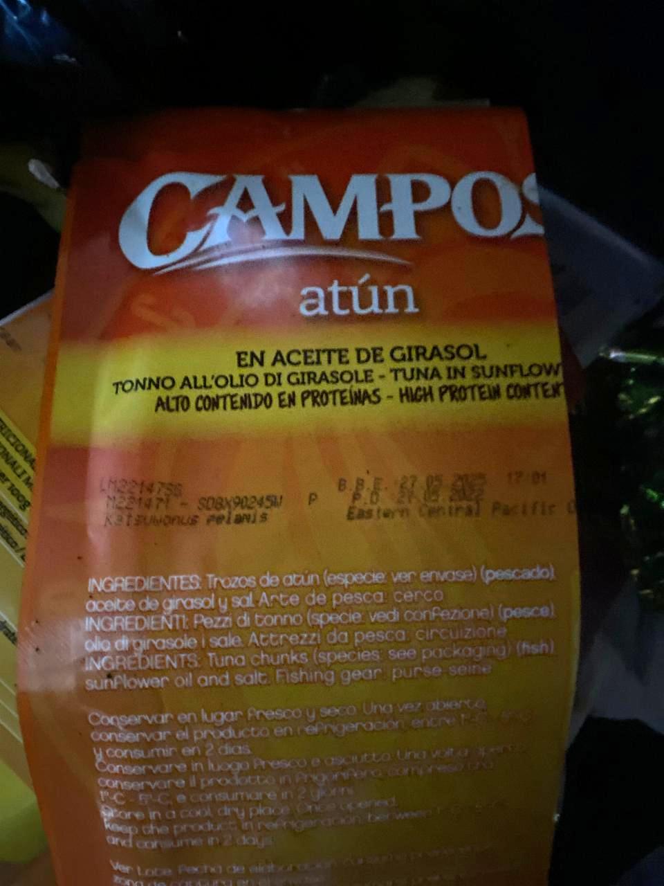 Фото - Тунець в соняшниковій олії Campos