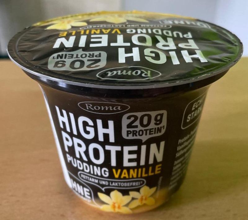 Фото - Пудинг протеїновий з ванільним смаком High Protein Pudding Vanille Roma