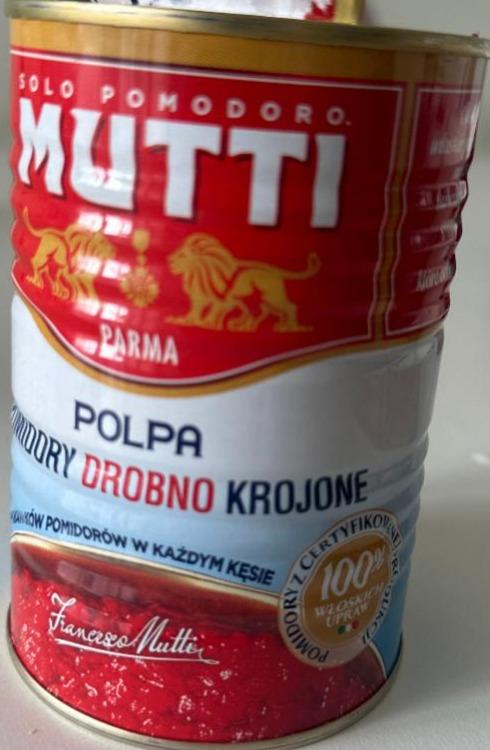 Фото - Polpa Pomidory drobno krojone bez skórek MUTTI