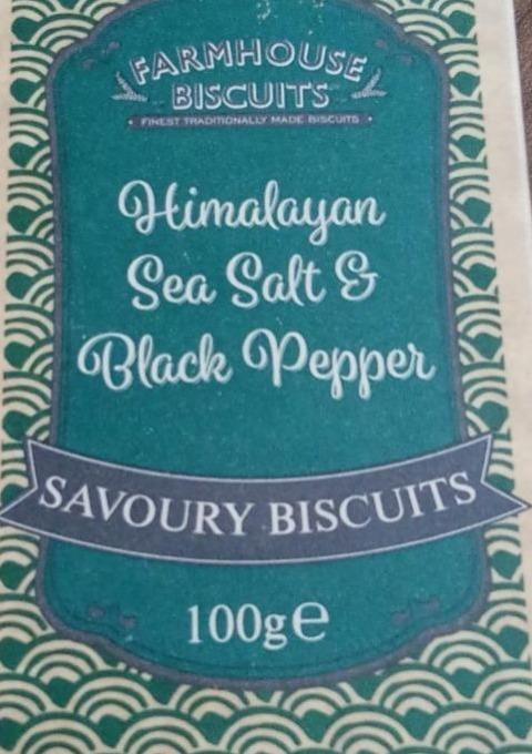 Фото - Печиво з гімалайською морською сіллю та чорним перцем Savoury BiscuitsTesco