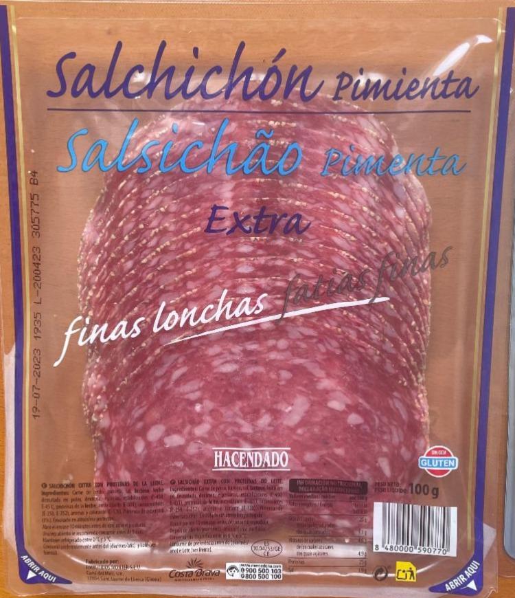 Фото - В’ялена ковбаса Salchichón Extra Pimienta Hacendado