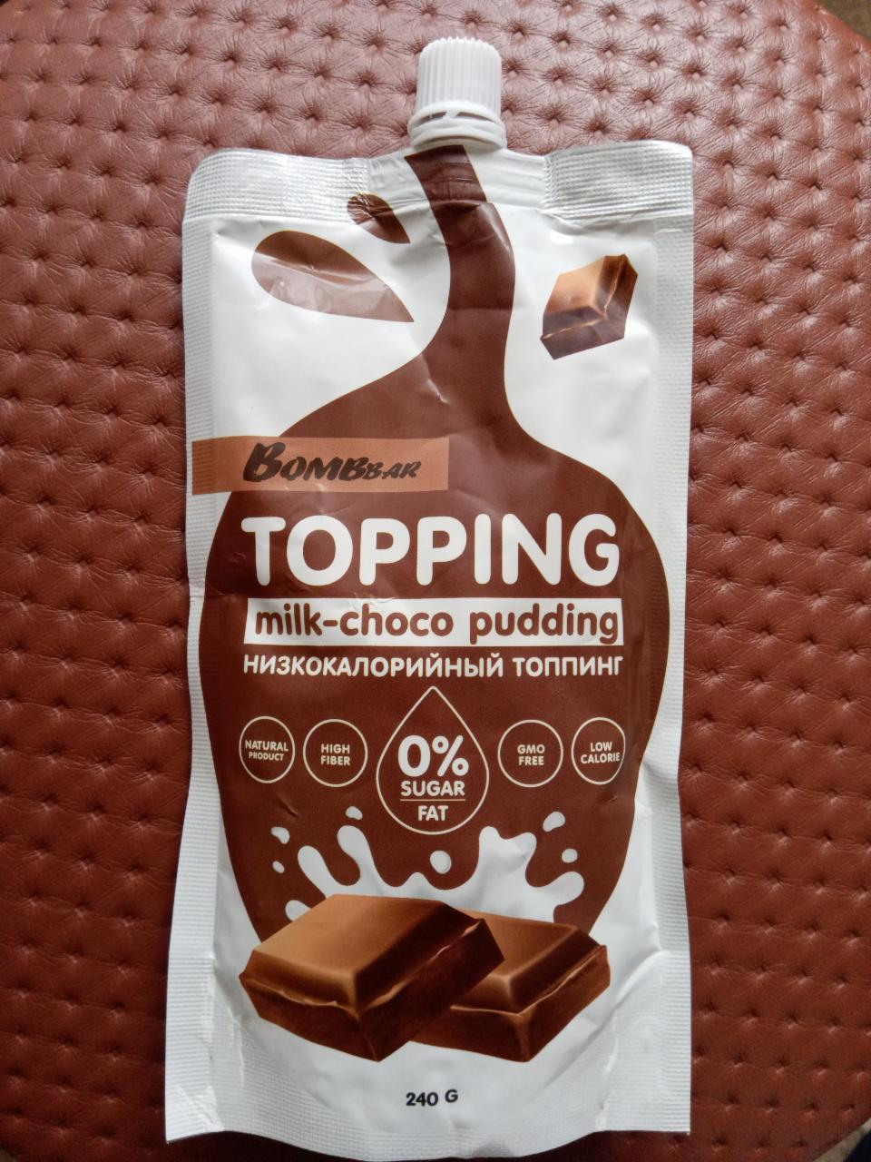 Фото - Соус молочно-шоколадний пудинг Bombbar