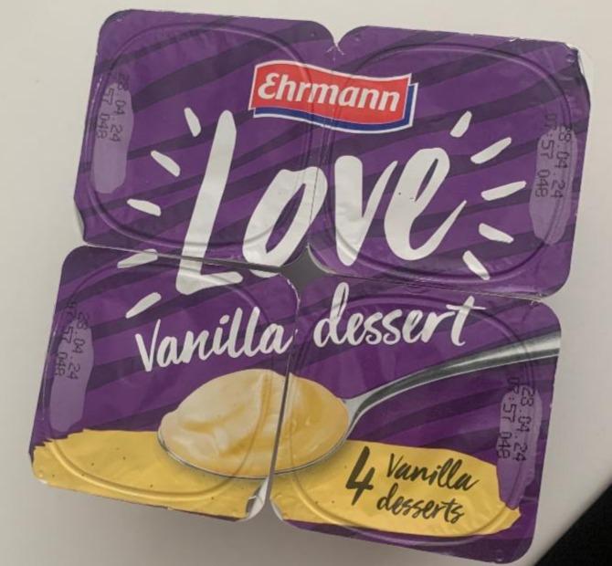Фото - Love Vanilla Dessert Ehrmann