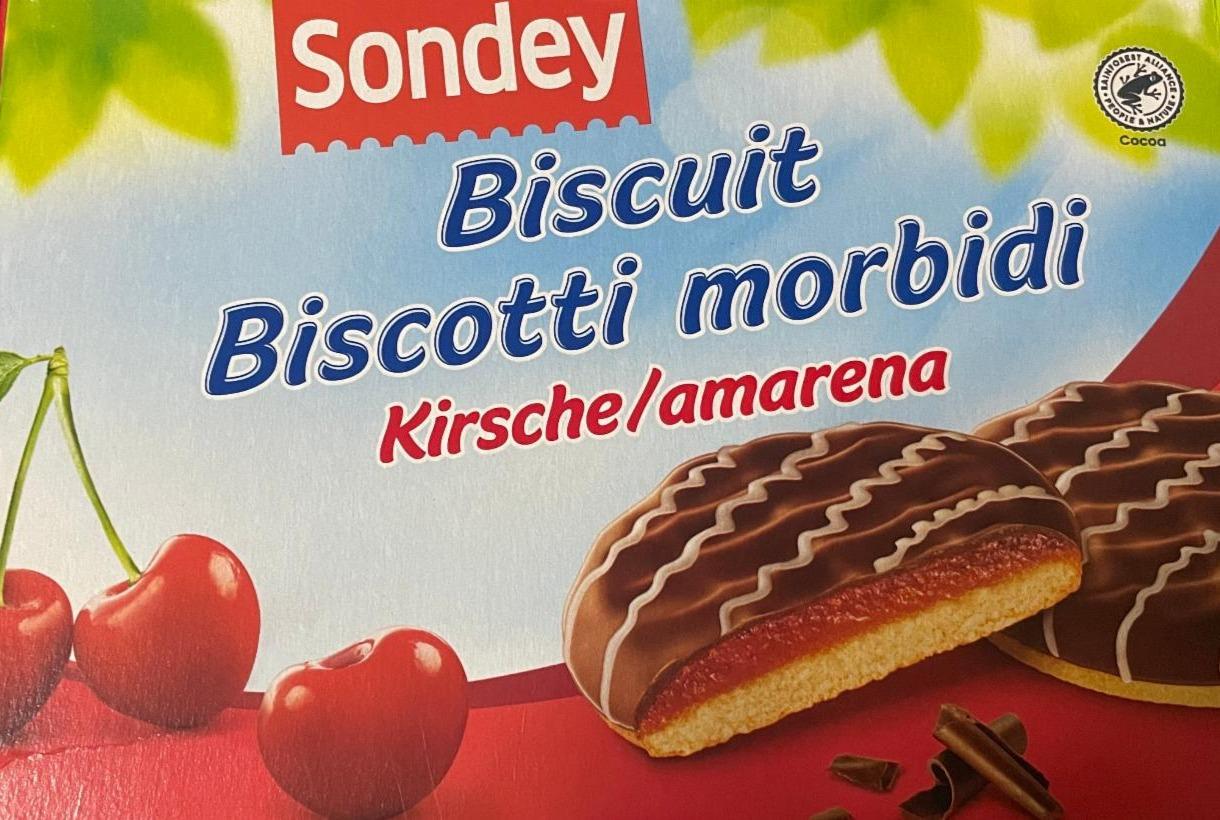 Фото - М'яке вишневе печиво Biscuit biscotti morbidi Sondey