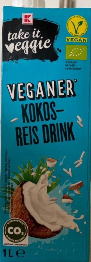 Фото - Органічний веганський рисовий напій з кокосом Kokos Reis Drink K-take it veggie
