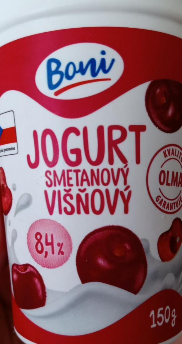 Фото - Jogurt 8.4% smetanový višňový Boni