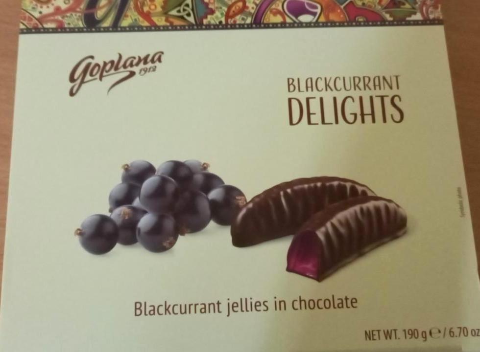Фото - Мармелад желейний в шоколаді Blackcurrant Delights Goplana