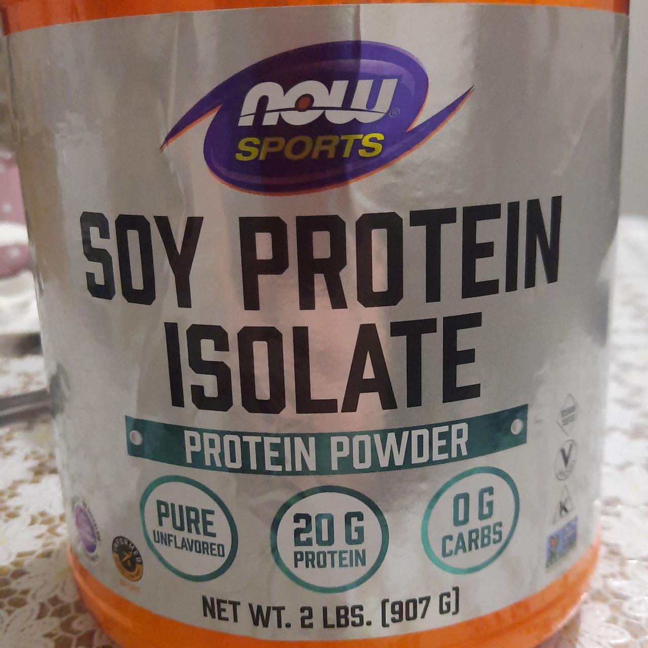 Фото - Протеїн соєвий Soy Protein Isolate Now Sports