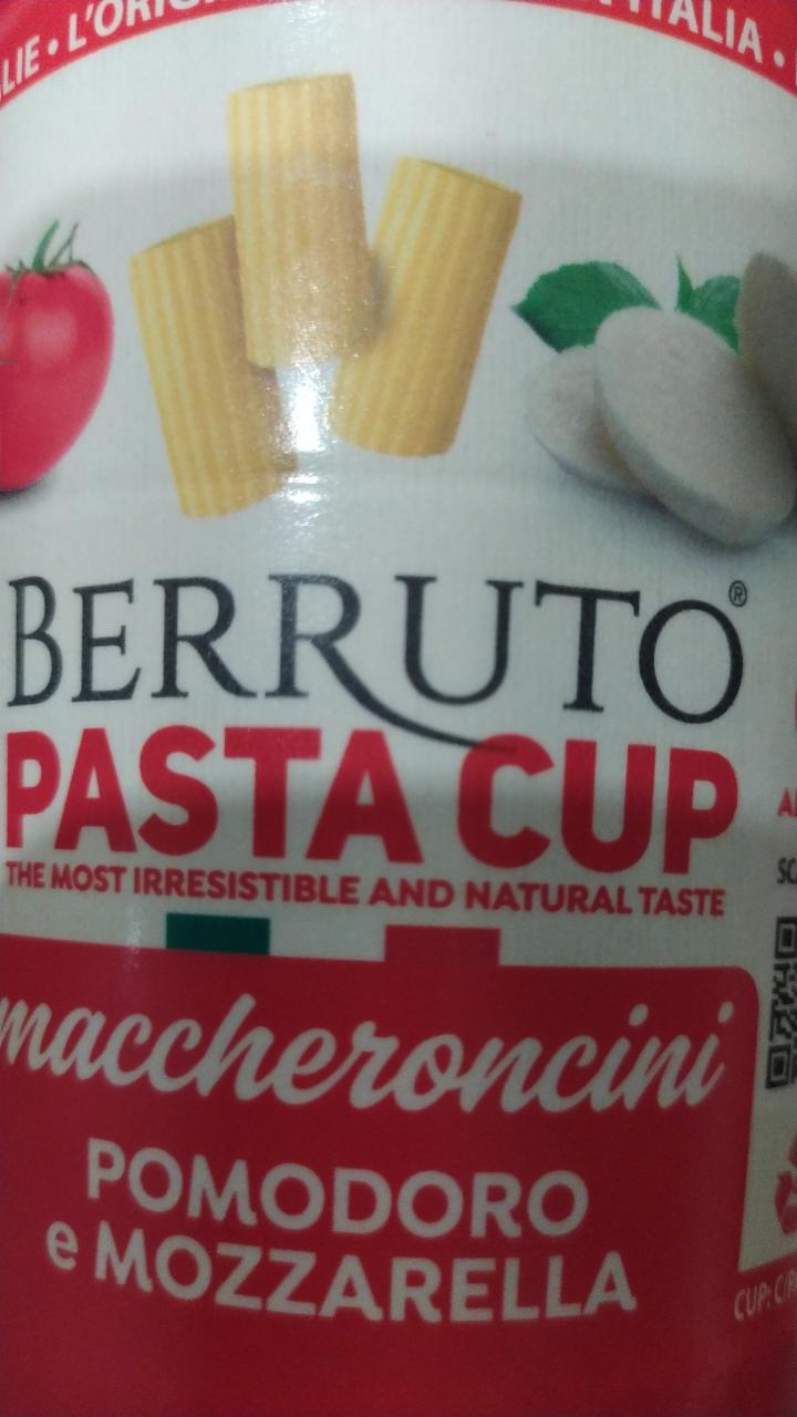 Фото - Чашка макаронів Berruto Pasta з помідорами та моцарелою