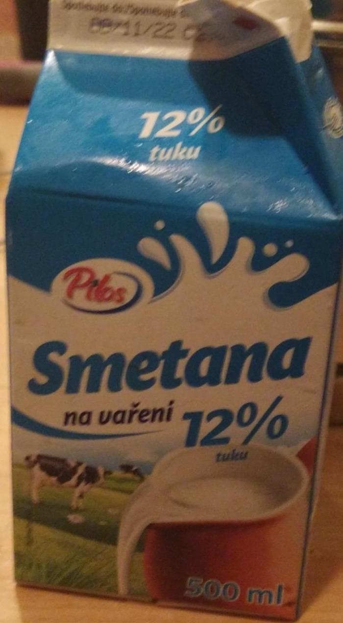 Фото - Вершки кулінарні Smetana Na vareni 12% Pilos