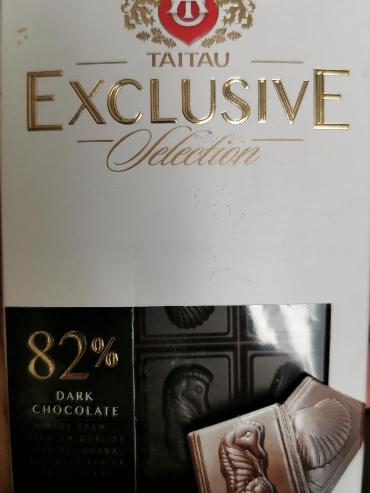 Фото - Чорний шоколад Exclusive Selection 82% Taitau