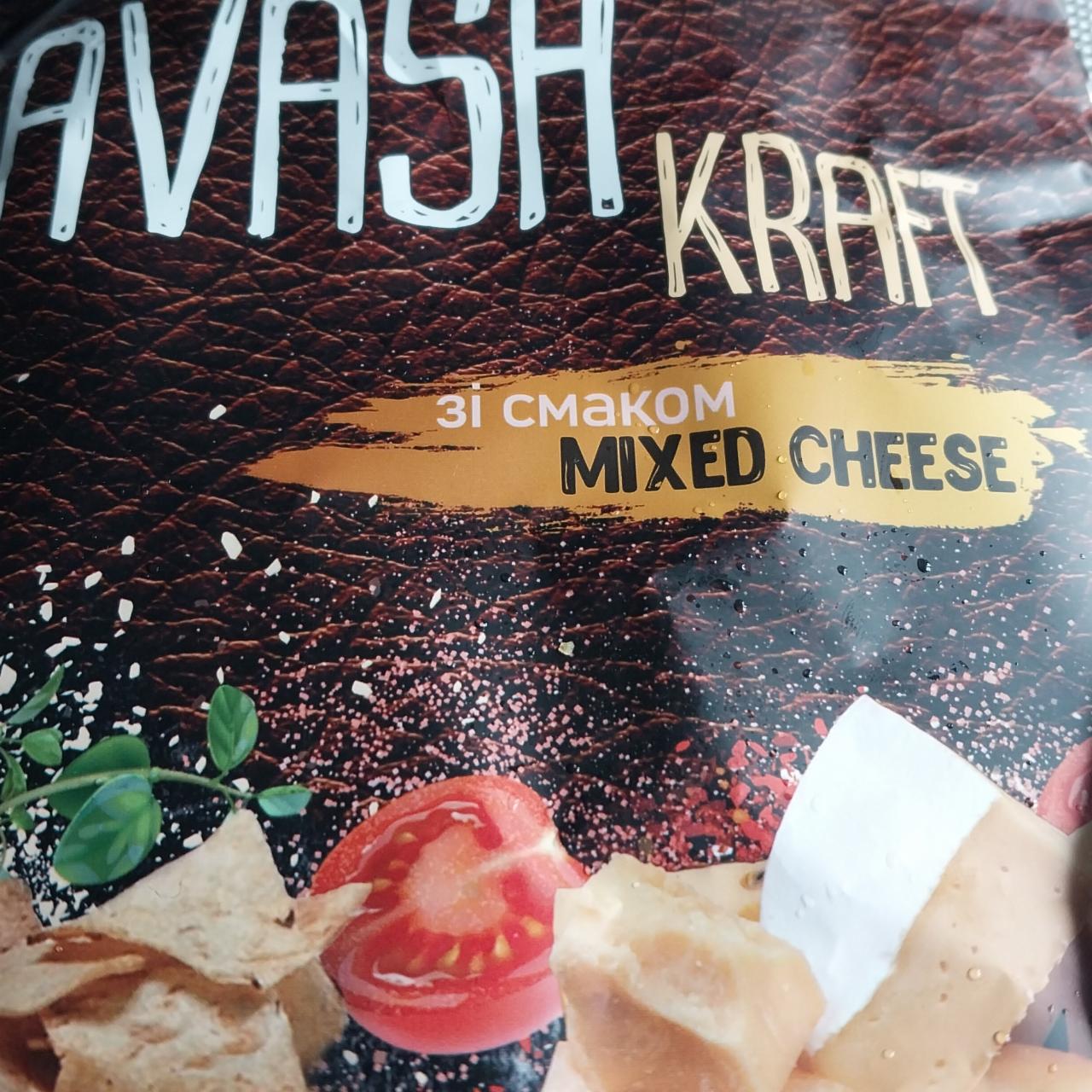 Фото - Снеки зі смаком Mixed Cheese Lavash Kraft Океан Смаків