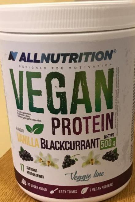 Фото - vegan protein vanilla blackcurrant All nutrition
