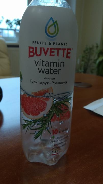 Фото - Напій безалкогольний зі смаком грейпфруту та розмарину Buvette Vitamin Water