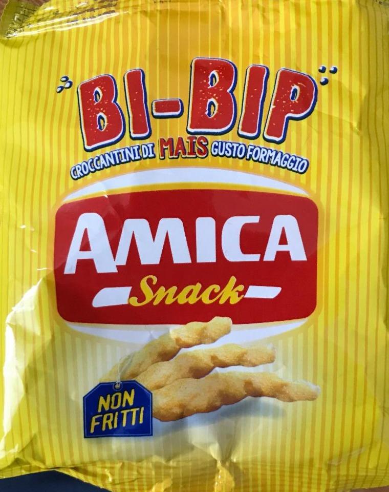 Фото - Хрустка кукурудза зі смаком сиру Amica Chips