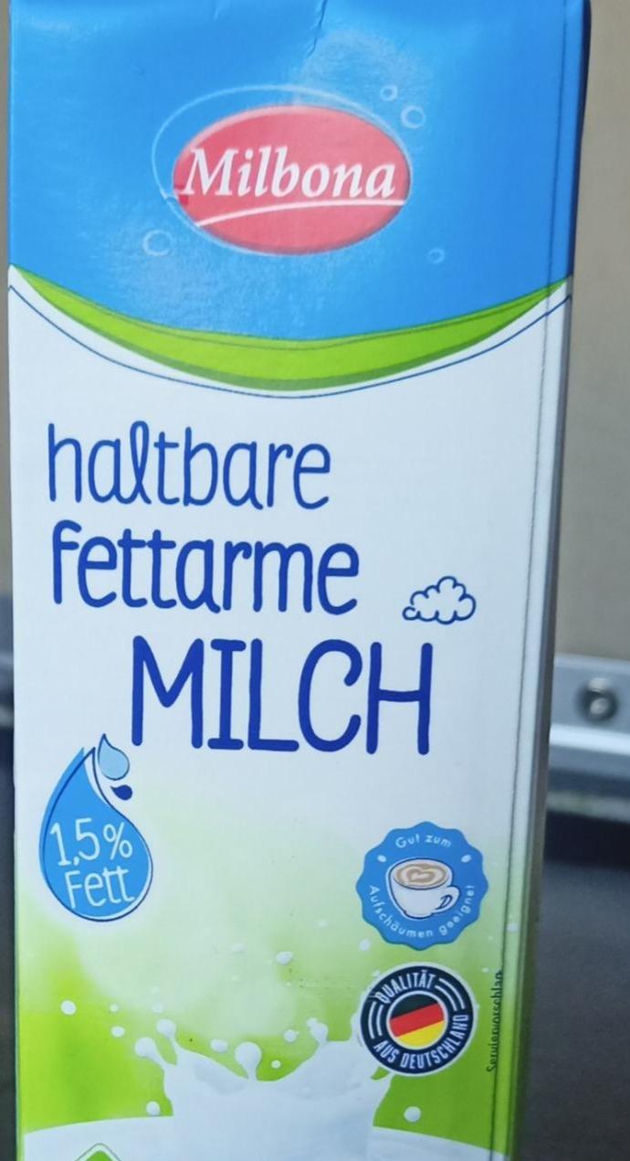 Фото - Haltbare fettarme Milch 1,5% Fett Milbona