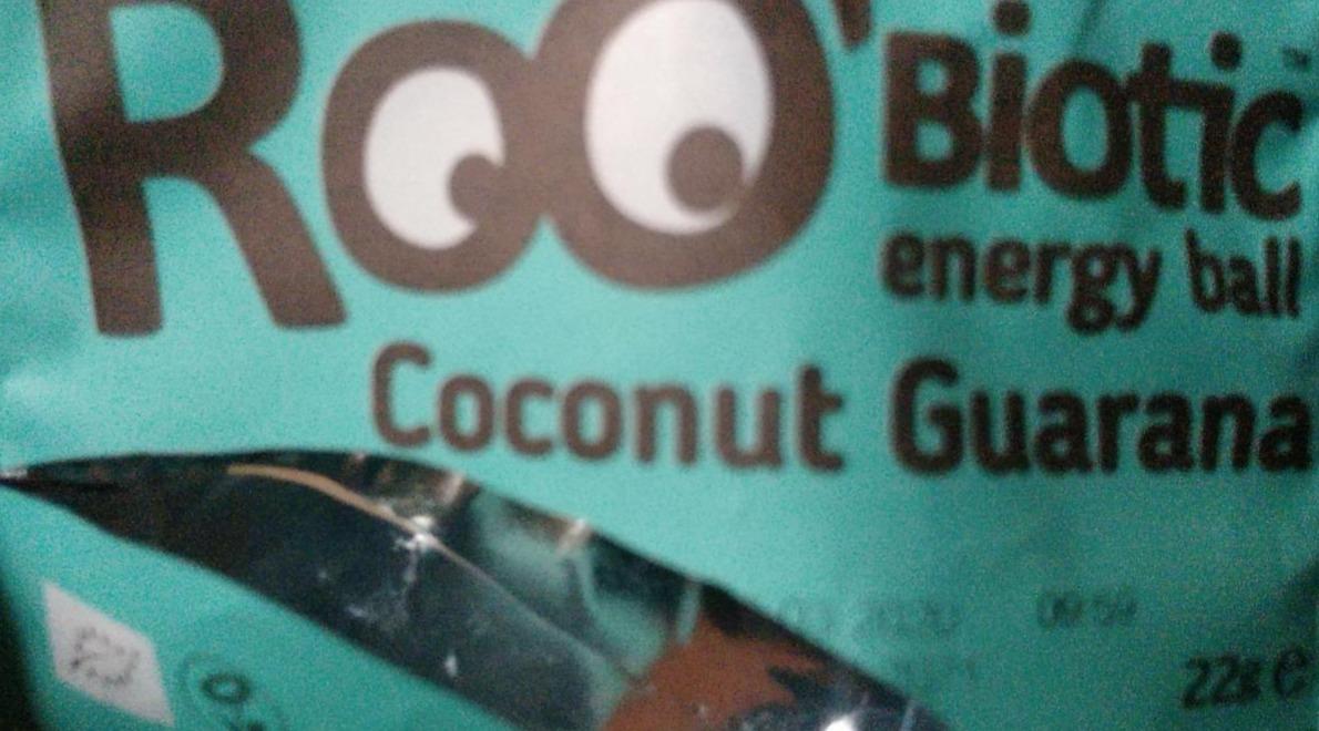 Фото - Енергетичний батончик з кокосом і гуараною Roobiotic