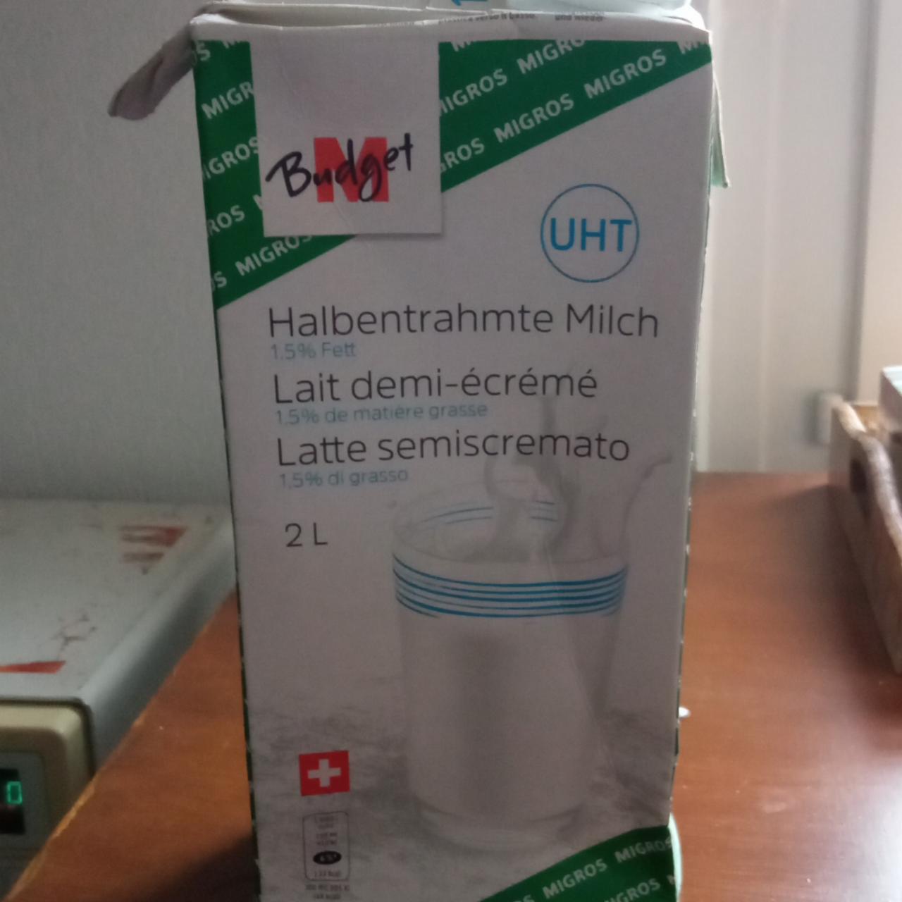 Фото - Молоко 1.5% Halbentrahmte Milch M-Budget
