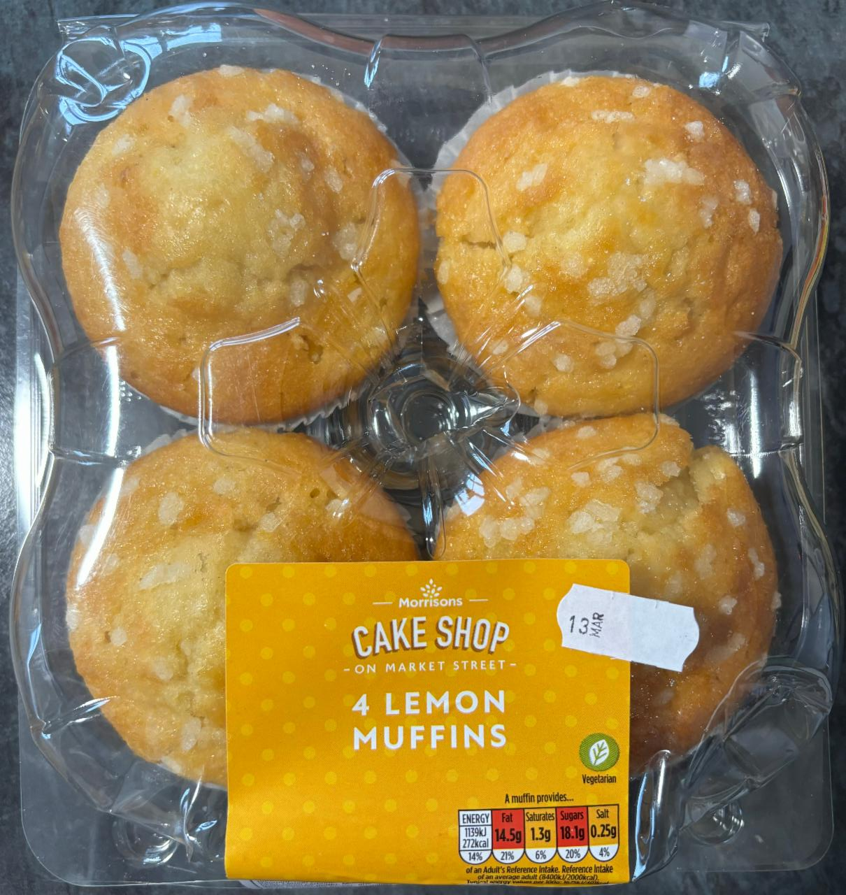 Фото - 4 Lemon Muffins Cake Shop On Market Street Morrisons