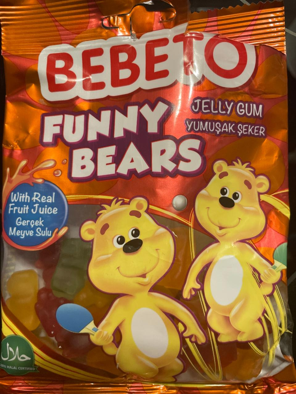 Фото - Цукерки желейні неглазуровані Funny Bears Веселі ведмеді Bebeto