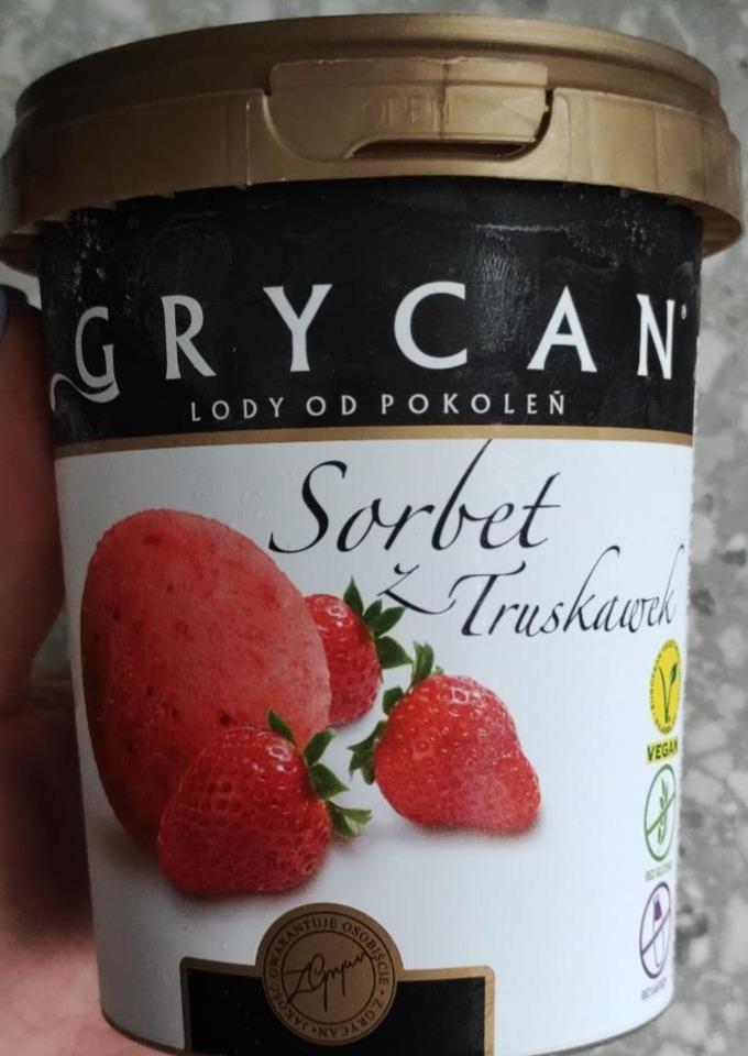 Фото - Морозиво сорбет полуничний Sorbet Strawberry Grycan