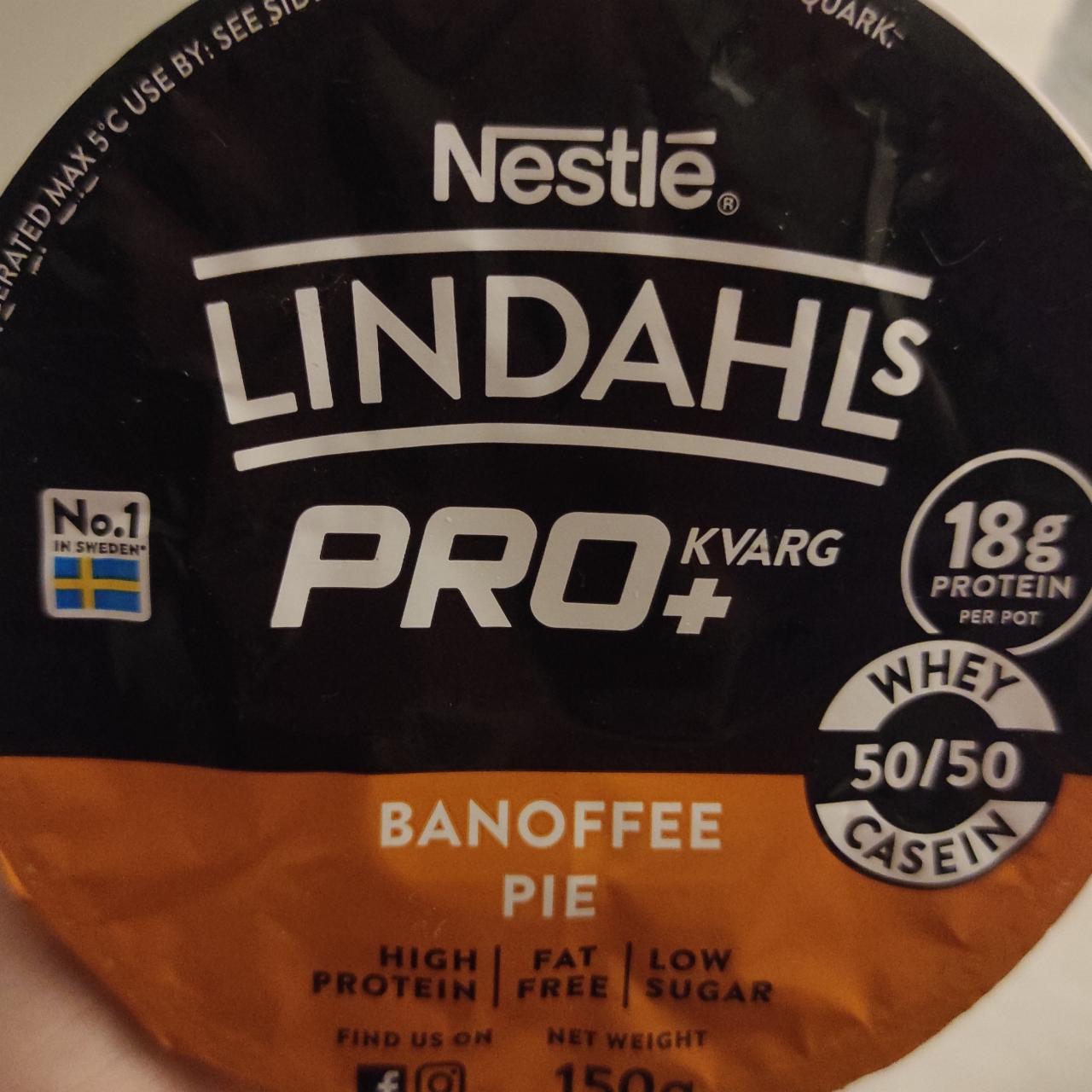 Фото - Йогурт протеїновий Lindahls Pro banoffee pie Kvarg Nestle