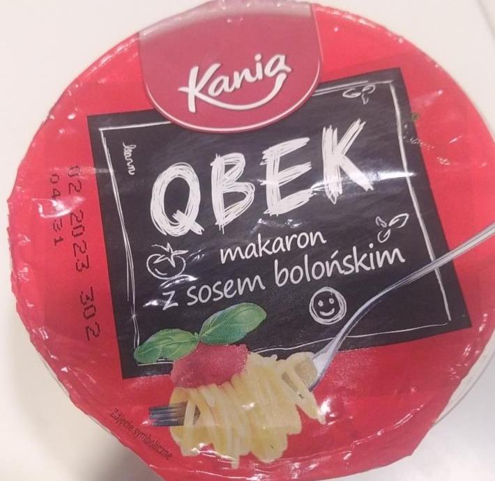 Фото - Блюдо швидкого приготування Qubek макарони з соусом Болоньєзе Kania