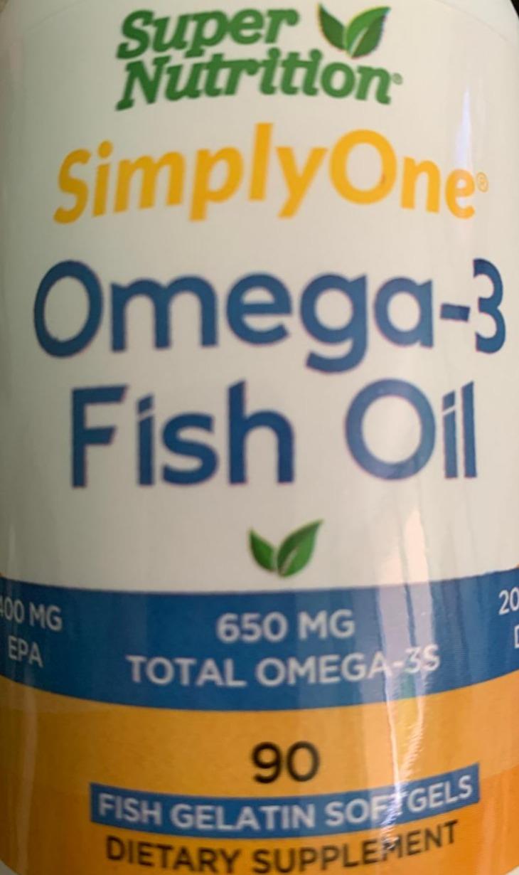 Фото - Омега 3 Риб'ячий жир Simply One Super Nutrition